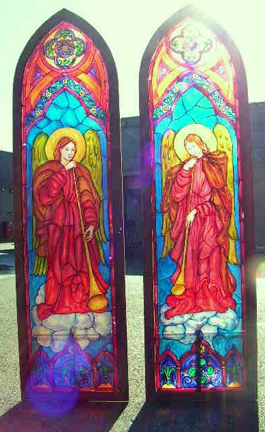 WINDOWS, Stained Glass - Freestanding 50cm W x 2m H